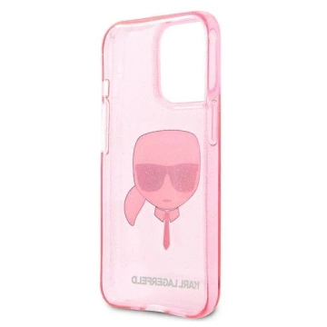 Karl Lagerfeld KLHCP13XKHTUGLP iPhone 13 Pro Max 6,7" Hardcase Glitter Karl`s Head